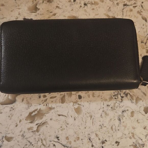 Gucci Animailer Bee Dark Blue Leather Zip-Around Large Wallet with Dust Bag - Picture 3 of 11